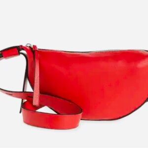 All Saints Red Crossbody Bag